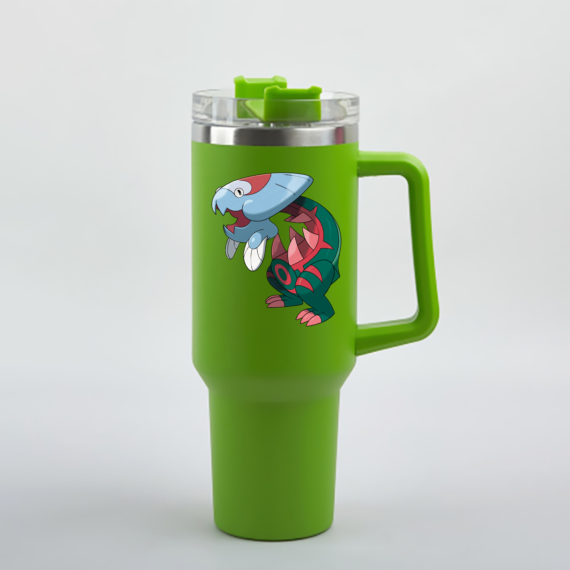 （画像用） ポケットモンスター Pokémon 1200mL車用タンブラー - クリスタルステッカー（プラスチックストロー付き）